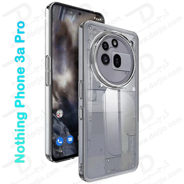 خرید قاب شفاف تمام کریستالی Nothing Phone 3a Pro مارک LEXOM
