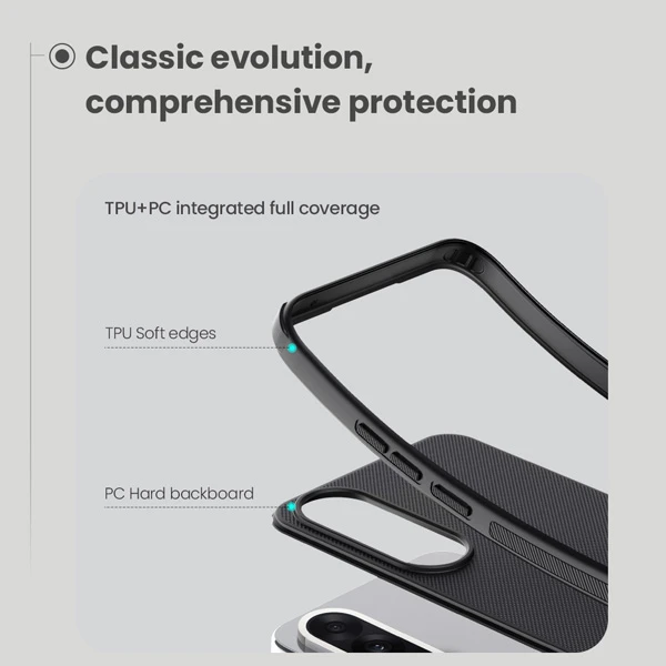 خرید قاب ضد ضربه مگنتی OnePlus Ace 5 Ultra مارک نیلکین مدل Super Frosted Shield Pro Magnetic