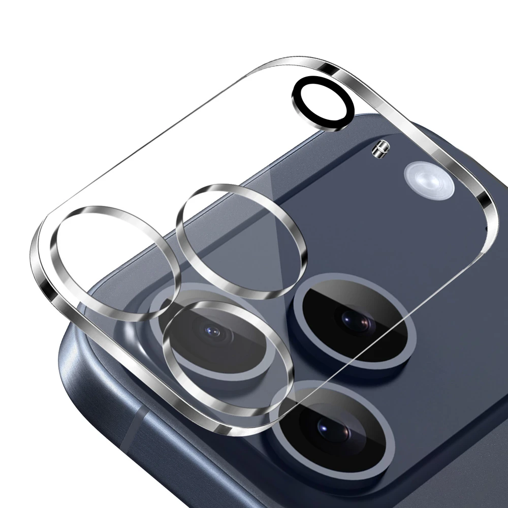 محافظ لنز IPhone 17 Pro Max مدل شیشه‌ای فول کاور