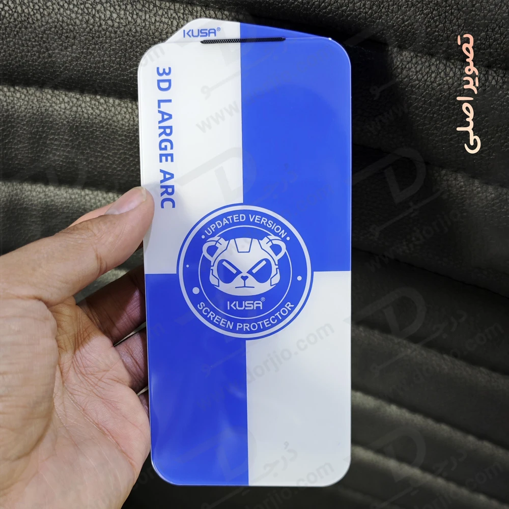 گلس تمام شفاف iPhone 17 مارک KUSA مدل 3D Large ARC
