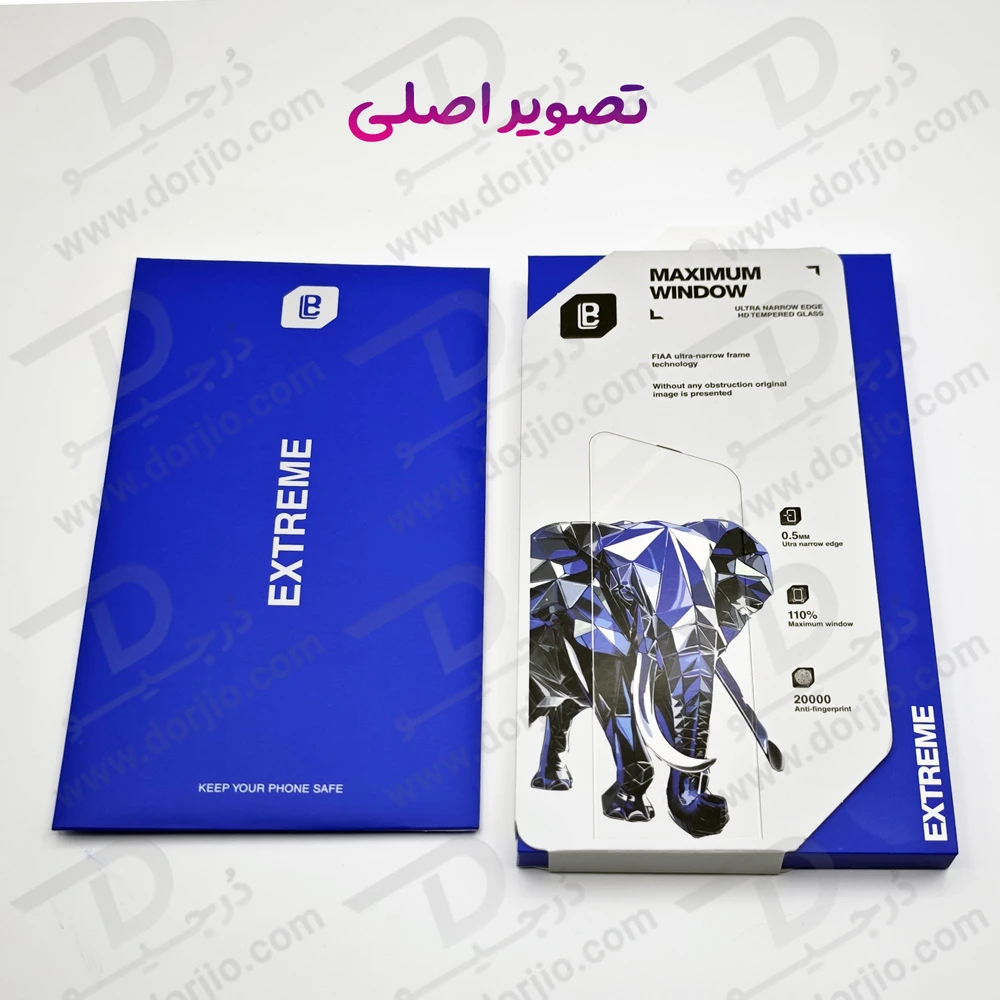 گلس شفاف تمام صفحه iPhone 17 Pro Max مارک LANBI