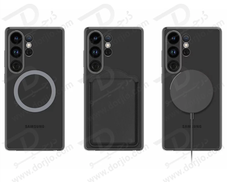 خرید قاب شفاف مگنتی اورجینال Samsung Galaxy S25 Ultra مدل Clear Magnet