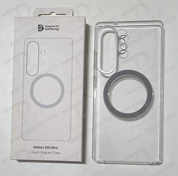 خرید قاب شفاف مگنتی اورجینال Samsung Galaxy S25 Ultra مدل Clear Magnet