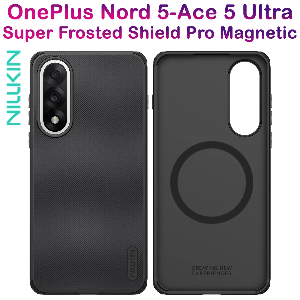 قاب ضد ضربه مگنتی OnePlus Ace 5 Ultra مارک نیلکین مدل Super Frosted Shield Pro Magnetic