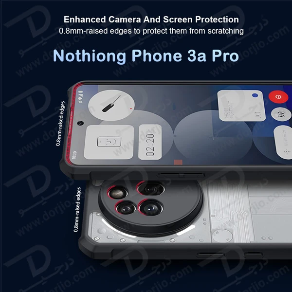 خرید کریستال شیلد شفاف Nothing Phone 3a Pro مارک XUNDD سری Beatle