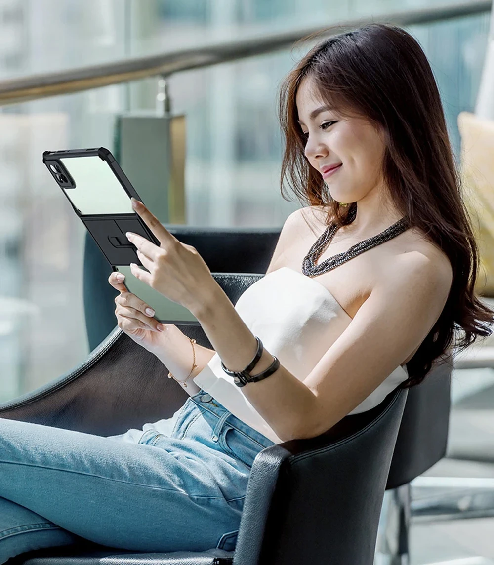 خرید کریستال شیلد شفاف پایه دار تبلت Xiaomi Pad 7-Pad 7 Pro مارک XUNDD سری Beatle