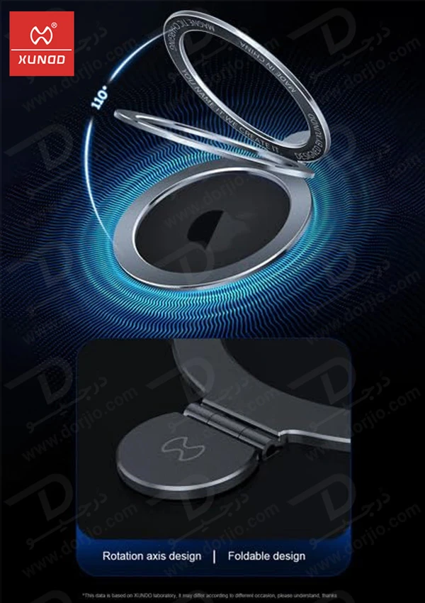 خرید گارد شفاف رینگ استند مگ سیف iPhone 16 Pro Max مارک XUNDD سری Beatle Holder