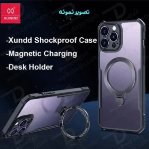 خرید گارد شفاف رینگ استند مگ سیف iPhone 16 مارک XUNDD سری Beatle Holder