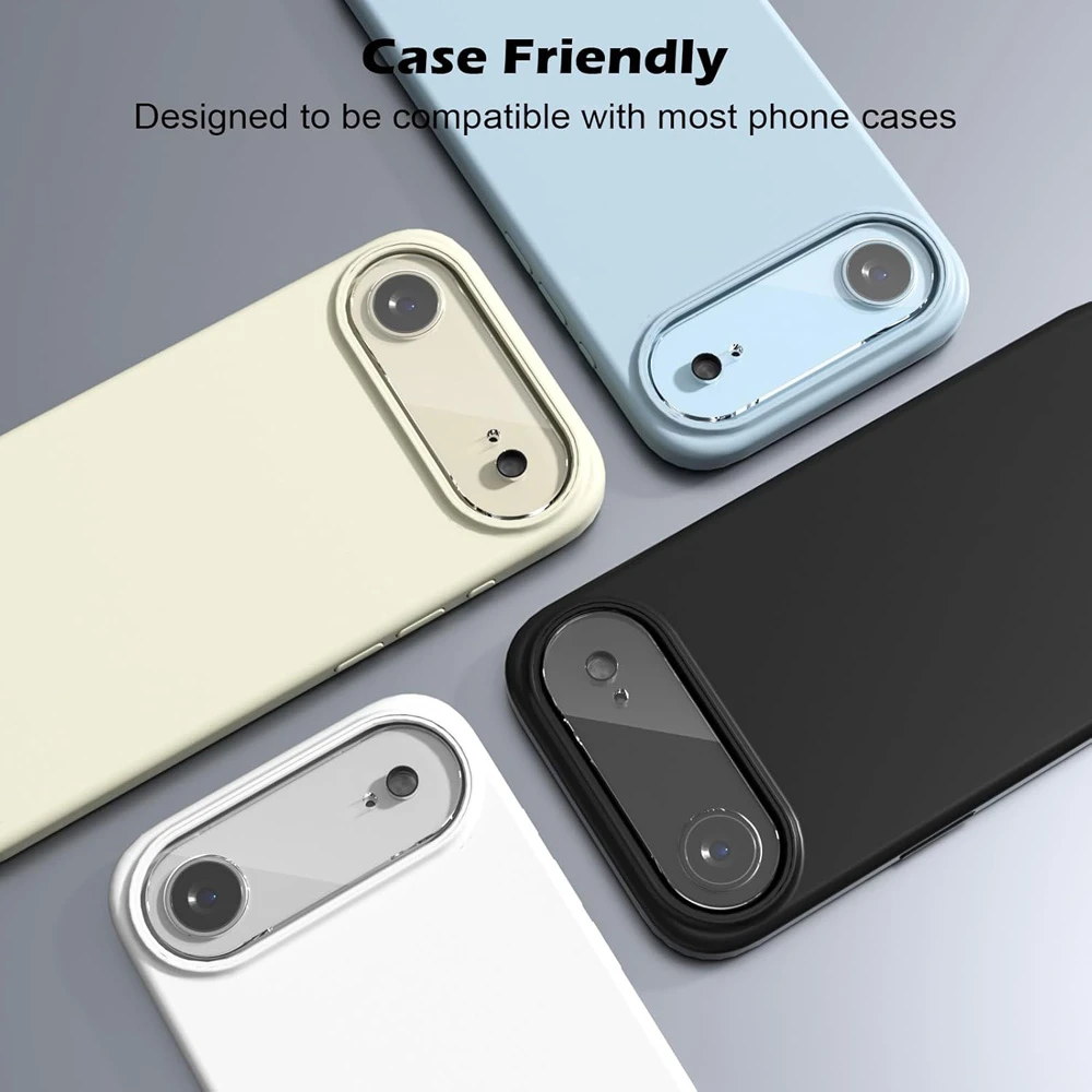 محافظ لنز iPhone 17 Air مدل شیشه‌ای فول کاور