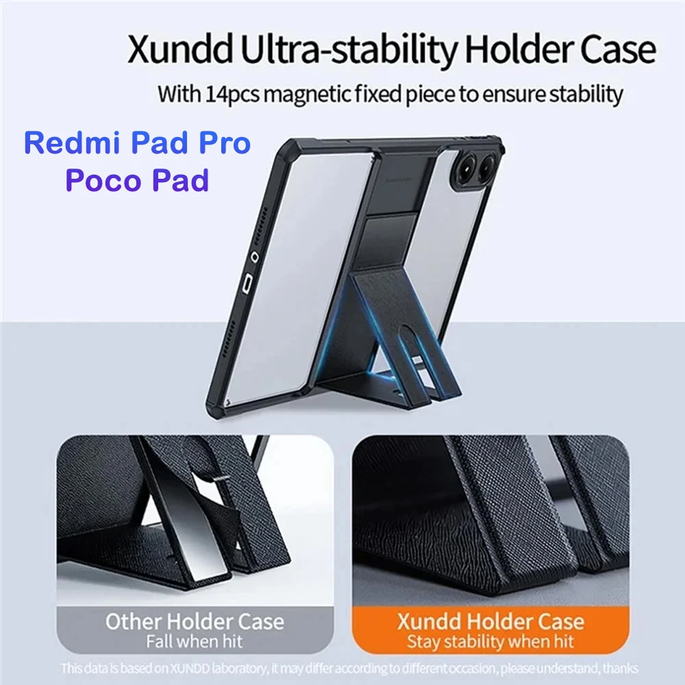 خرید کریستال شیلد شفاف پایه دار تبلت Xiaomi Poco Pad مارک XUNDD سری Beatle خرید کریستال شیلد شفاف پایه دار تبلت Xiaomi Poco Pad مارک XUNDD سری Beatle