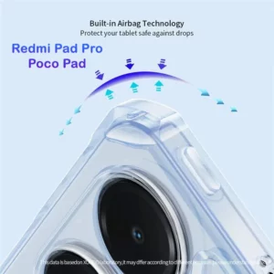کریستال شیلد شفاف پایه دار تبلت Xiaomi Poco Pad مارک XUNDD سری Beatle-Dorjio