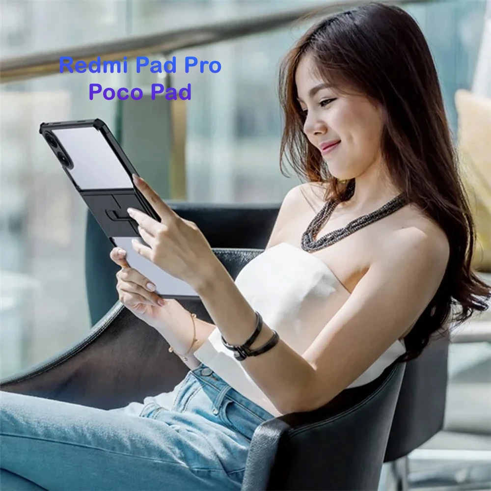 خرید کریستال شیلد شفاف پایه دار تبلت Xiaomi Poco Pad مارک XUNDD سری Beatle خرید کریستال شیلد شفاف پایه دار تبلت Xiaomi Poco Pad مارک XUNDD سری Beatle