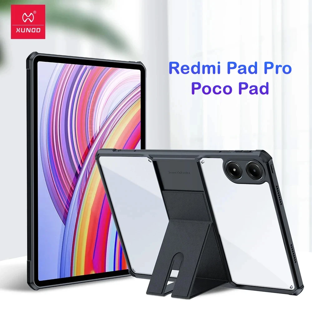 خرید کریستال شیلد شفاف پایه دار تبلت Xiaomi Redmi Pad Pro مارک XUNDD سری Beatle