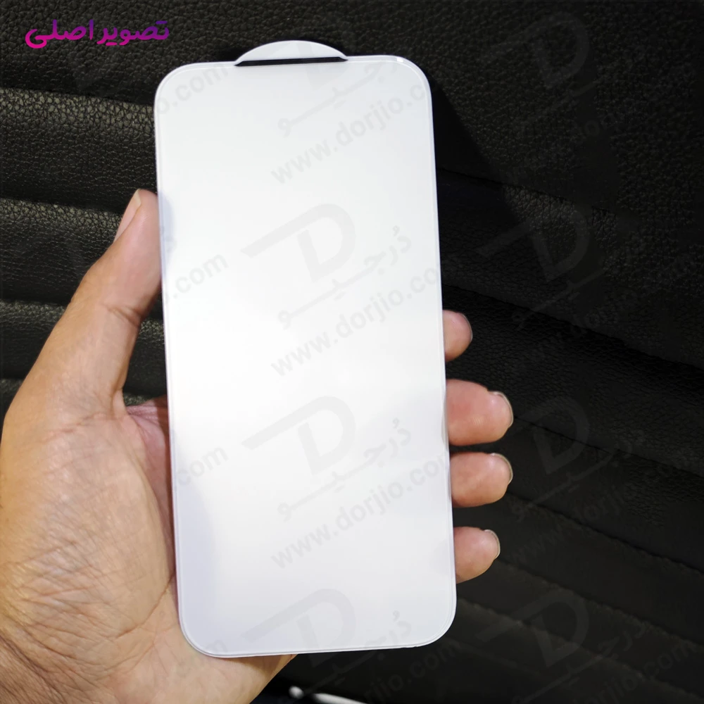 گلس تمام شفاف iPhone 16 Pro Max مدل Dust-Proof