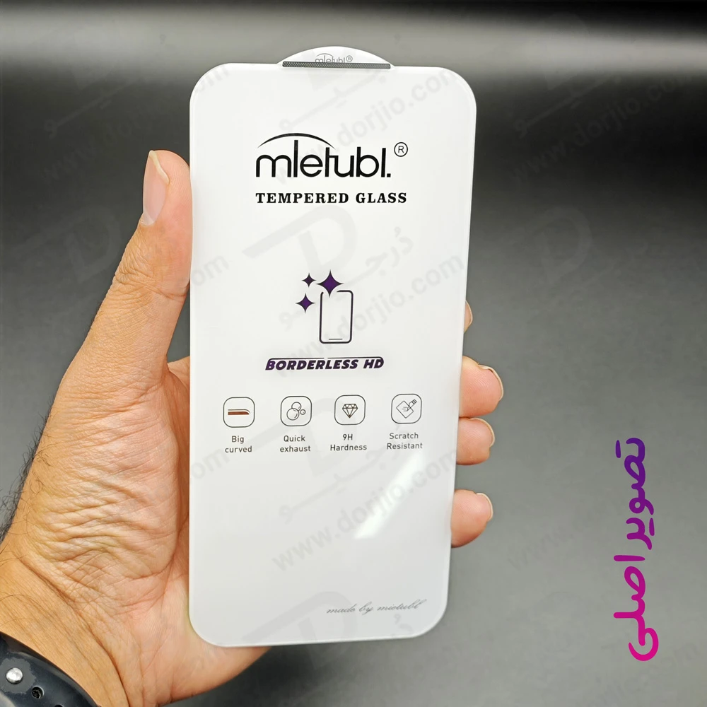 گلس تمام شفاف بدون حاشیه iPhone 17 Pro مارک Mietubl