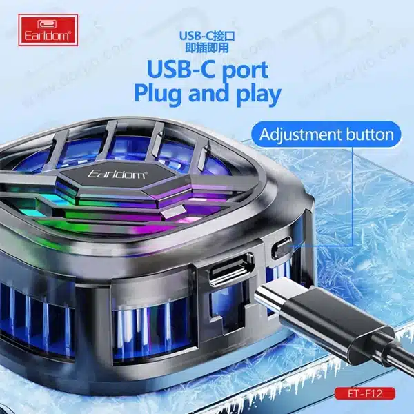 خرید فن خنک کننده رادیاتوری گوشی برند Earldom مدل ET-F12