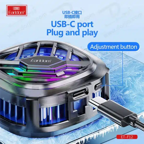 خرید فن خنک کننده رادیاتوری گوشی برند Earldom مدل ET-F12