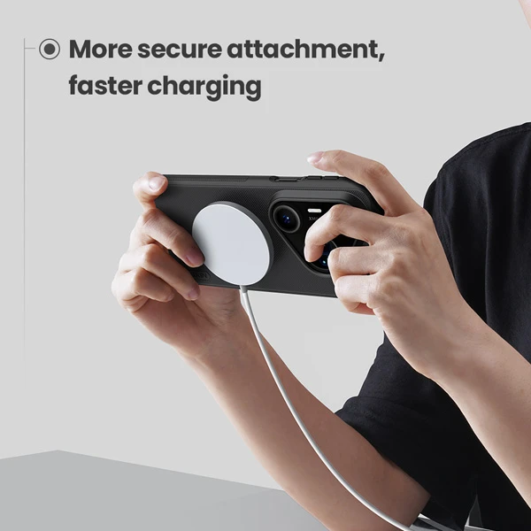 خرید قاب ضد ضربه مگنتی Huawei Pura 80 Pro Plus مارک نیلکین مدل Super Frosted Shield Pro Magnetic