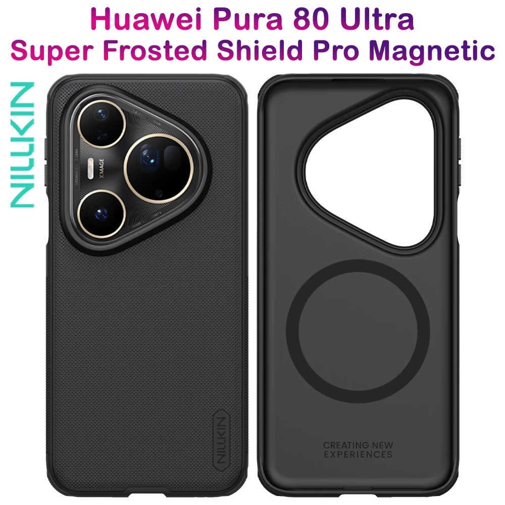 خرید قاب ضد ضربه مگنتی Huawei Pura 80 Ultra مارک نیلکین مدل Super Frosted Shield Pro Magnetic