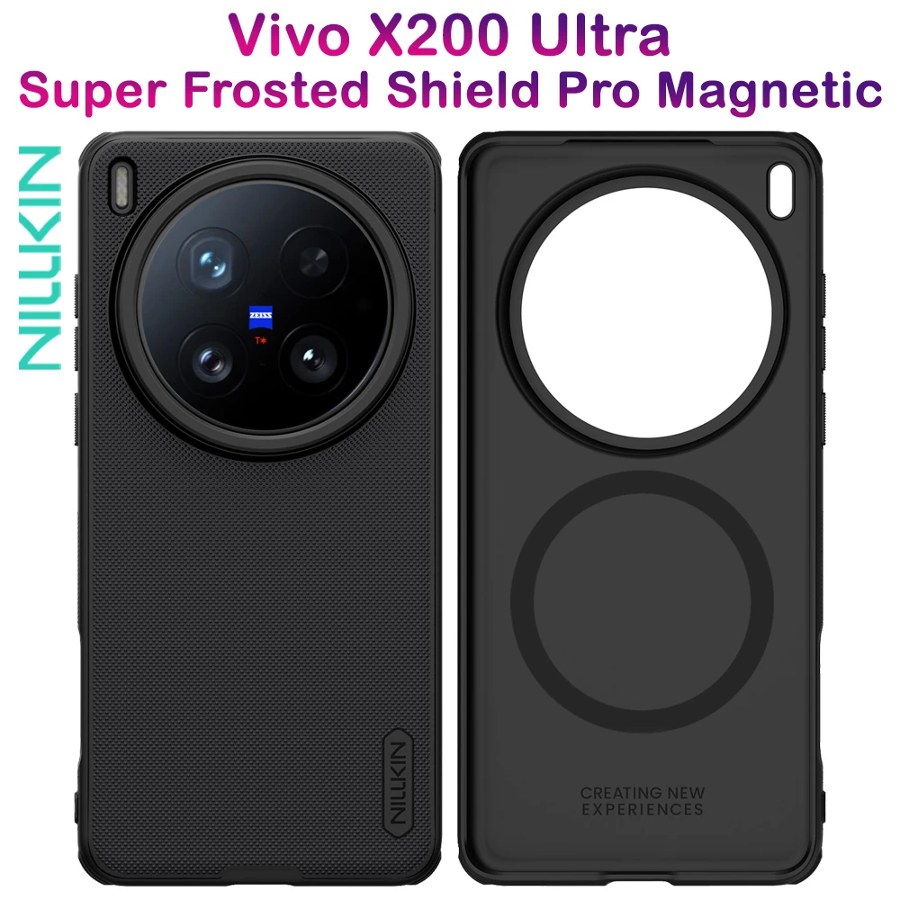 خرید قاب ضد ضربه مگنتی Vivo X200 Ultra مارک نیلکین مدل Super Frosted Shield Pro Magnetic