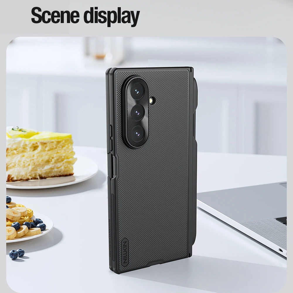 خرید قاب ضد ضربه قلم دار Samsung Galaxy Z Fold 7 مارک نیلکین مدل Super Frosted Shield Fold