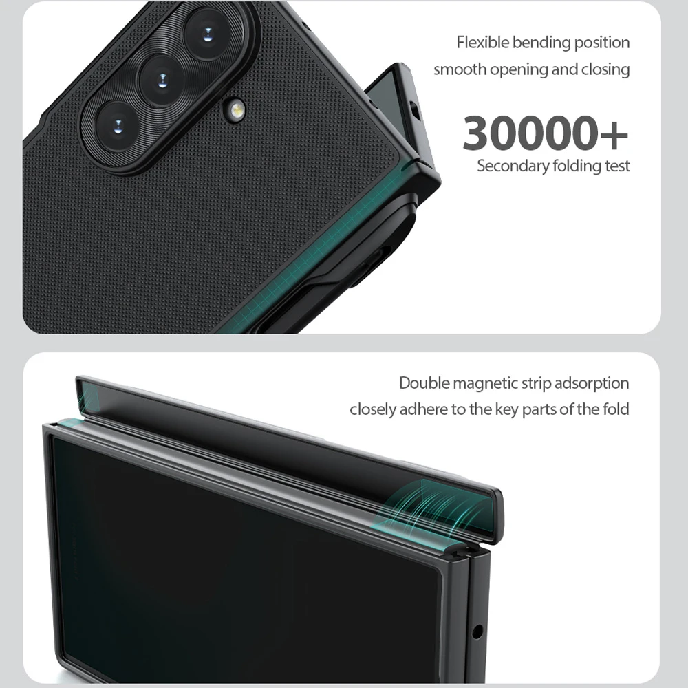 خرید قاب قلم دار Samsung Galaxy Z Fold 7 مارک نیلکین مدل Super Frosted Shield Fold