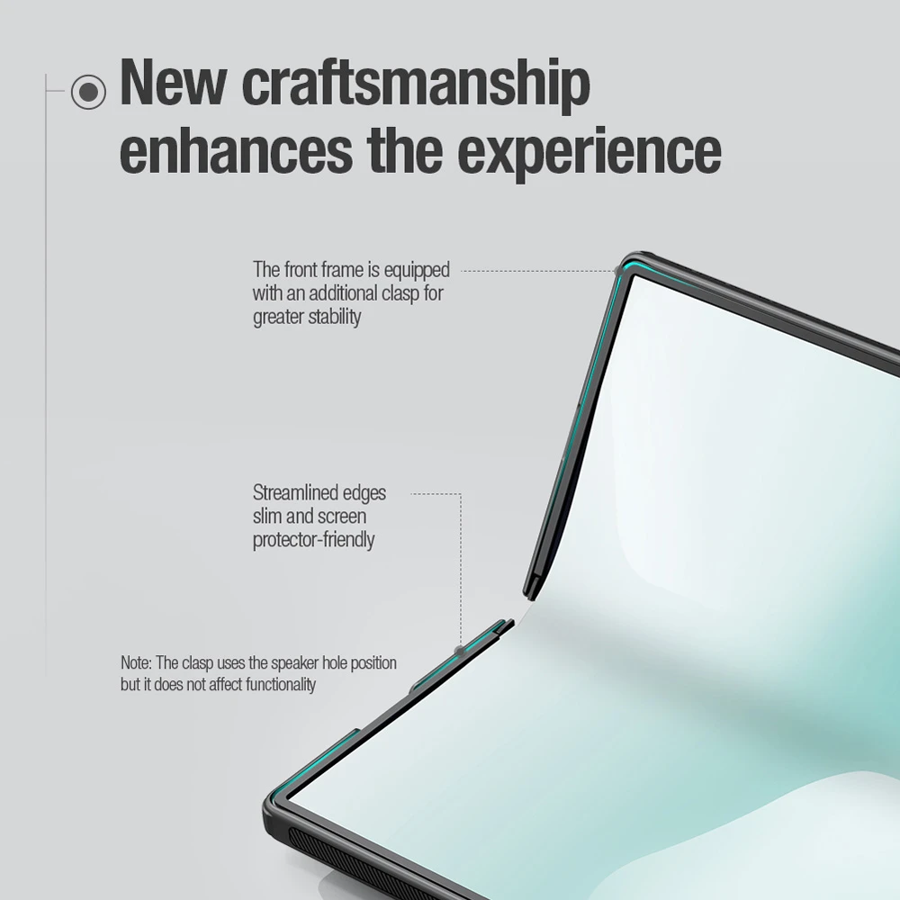 خرید قاب ضد ضربه قلم دار Samsung Galaxy Z Fold 7 مارک نیلکین مدل Super Frosted Shield Fold