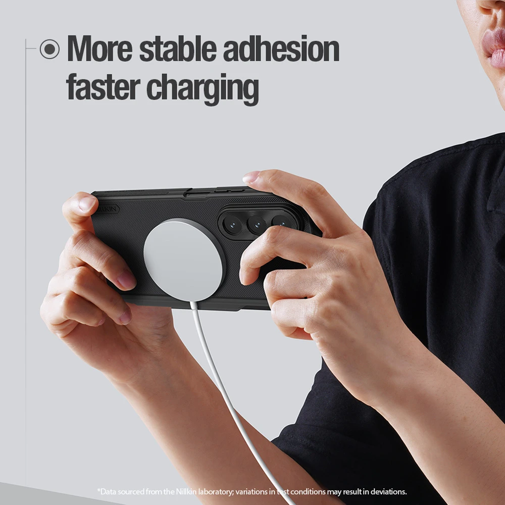 خرید قاب مگنتی قلم دار Samsung Galaxy Z Fold 7 مارک نیلکین مدل Super Frosted Shield Fold