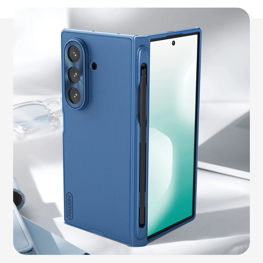 خرید قاب مگنتی قلم دار Samsung Galaxy Z Fold 7 مارک نیلکین مدل Super Frosted Shield Fold