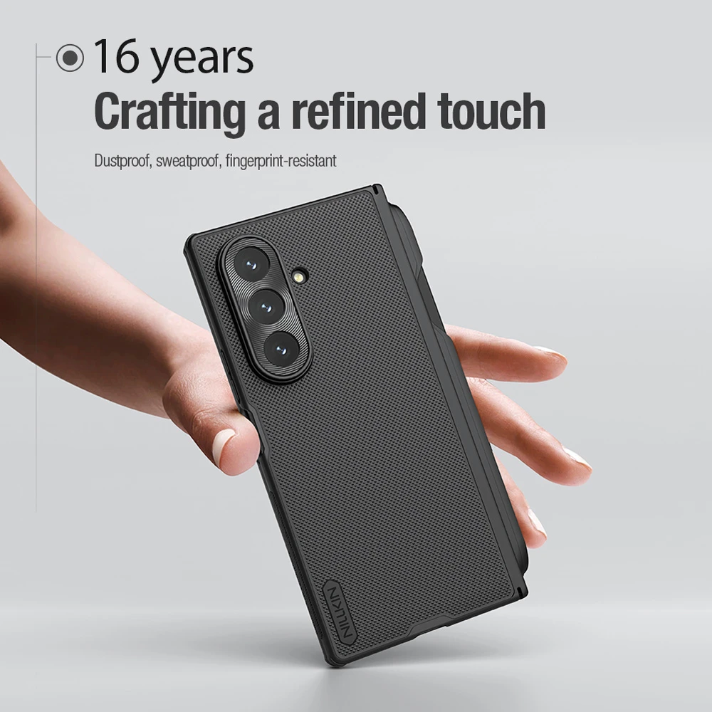 خرید قاب ضد ضربه مگنتی قلم دار Samsung Galaxy Z Fold 7 مارک نیلکین مدل Super Frosted Shield Fold