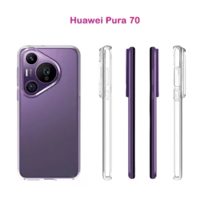 خرید قاب ژله ای شفاف Huawei Pura 70