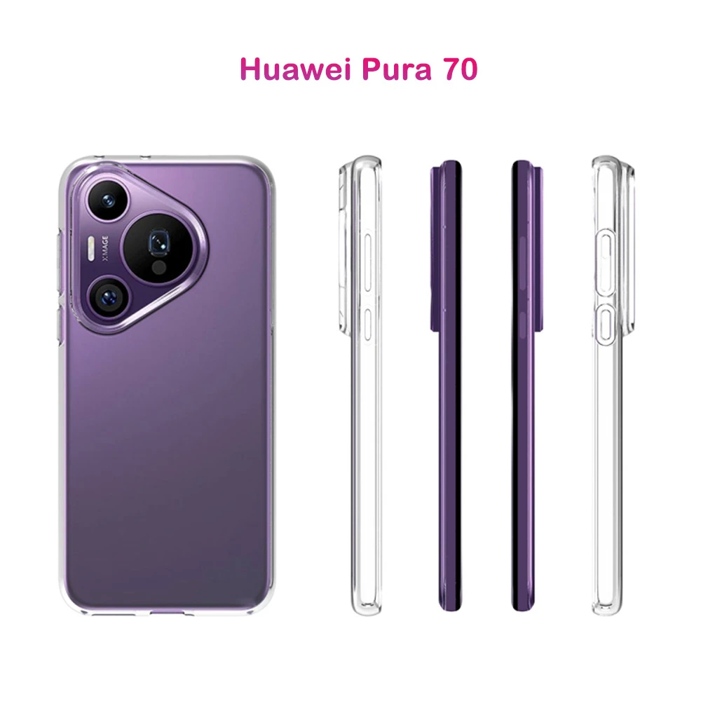خرید قاب ژله ای شفاف Huawei Pura 70