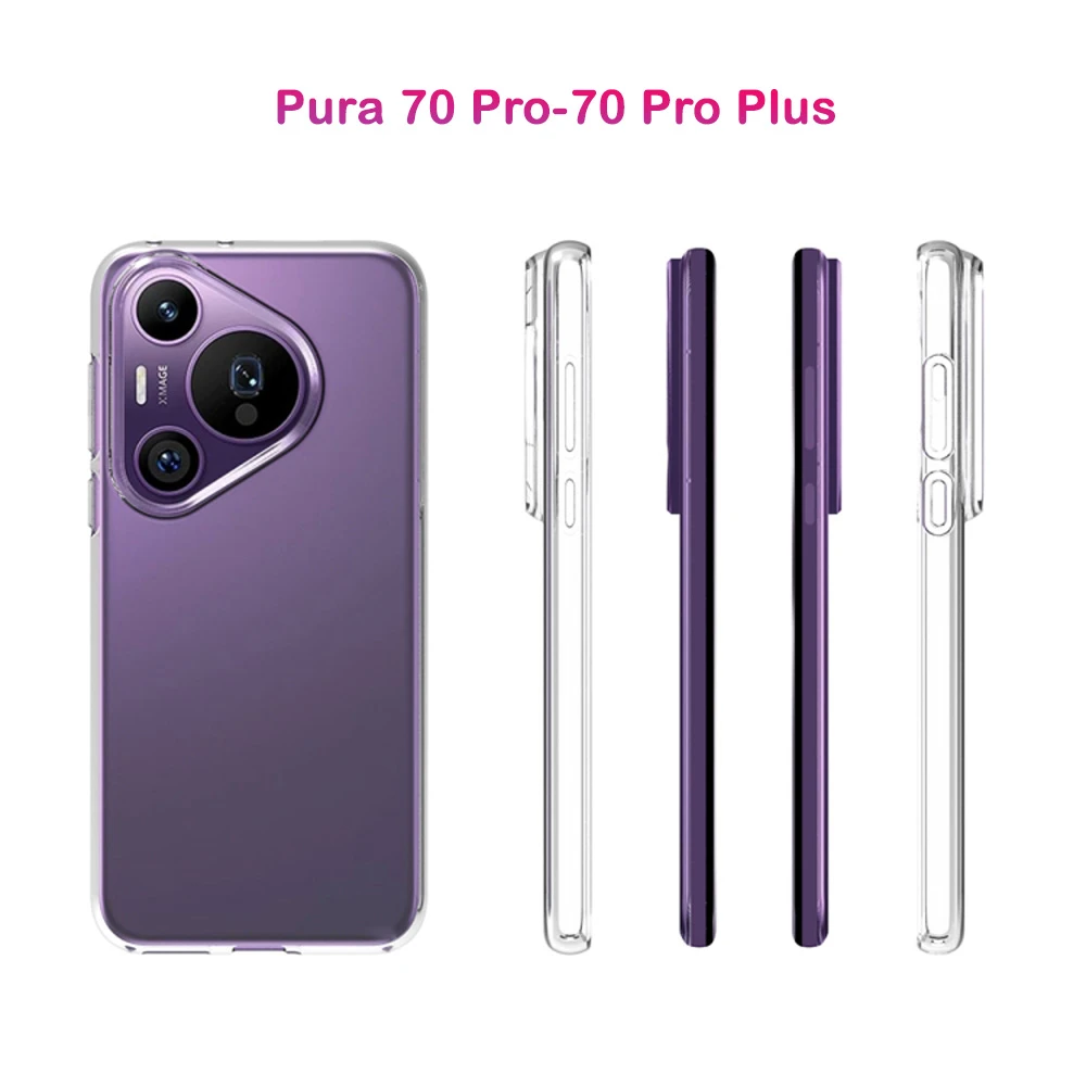 خرید قاب ژله ای شفاف Huawei Pura 70 Pro Plus