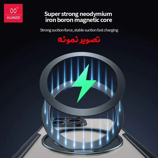 خرید گارد شفاف رینگ استند 360 درجه مگ سیف Xiaomi 15 Ultra مارک XUNDD سری Beatle Rotatable
