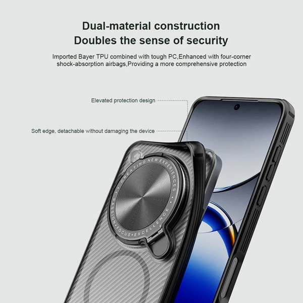 خرید گارد مگنتی نیمه شفاف کمرا استند Oppo Find X8 Ultra مارک نیلکین مدل Camshield Prop Clear