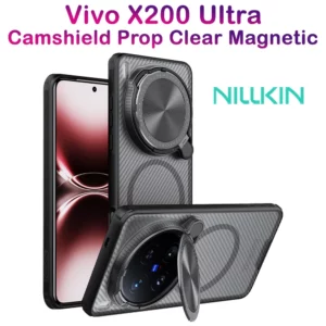 خرید گارد مگنتی نیمه شفاف کمرا استند Vivo X200 Ultra مارک نیلکین مدل Camshield Prop Clear