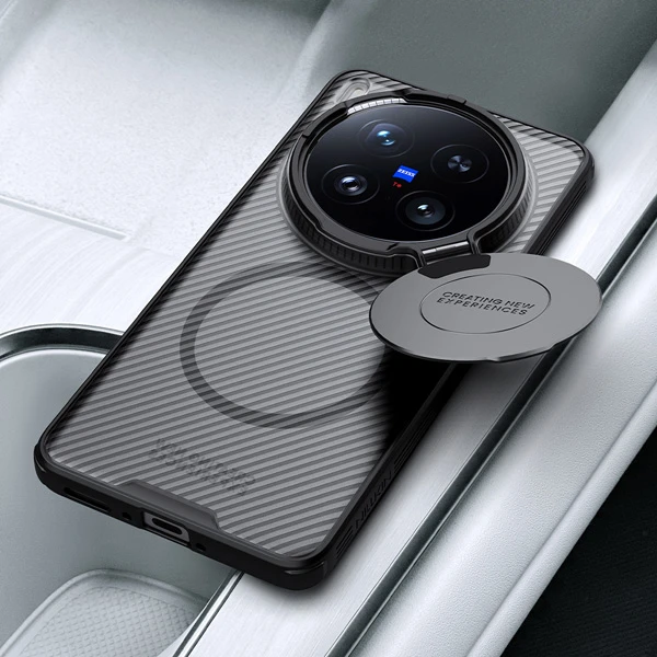 خرید گارد مگنتی نیمه شفاف کمرا استند Vivo X200 Ultra مارک نیلکین مدل Camshield Prop Clear