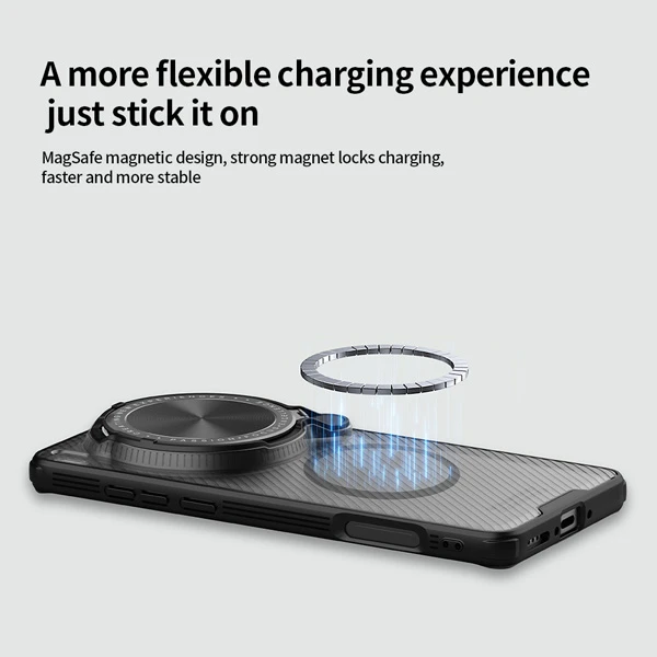 خرید گارد مگنتی نیمه شفاف کمرا استند Vivo X200 Ultra مارک نیلکین مدل Camshield Prop Clear