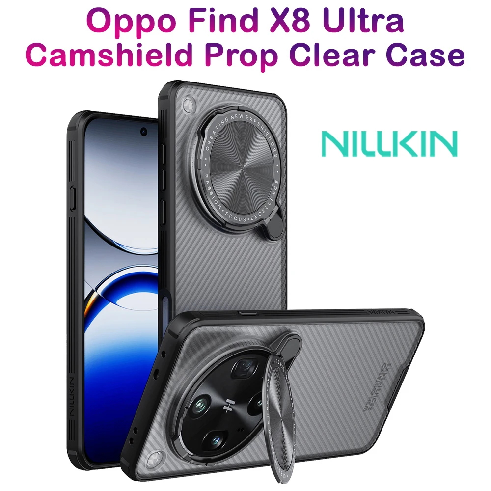خرید گارد نیمه شفاف کمرا استند Oppo Find X8 Ultra مارک نیلکین مدل Camshield Prop Clear