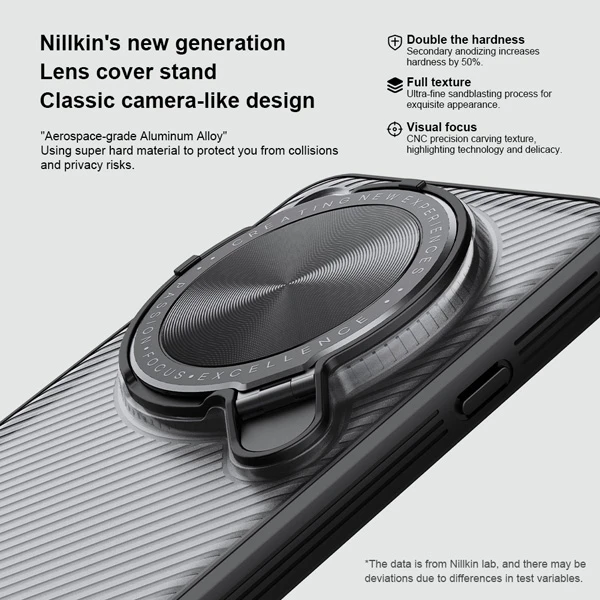 خرید گارد نیمه شفاف کمرا استند Oppo Find X8 Ultra مارک نیلکین مدل Camshield Prop Clear