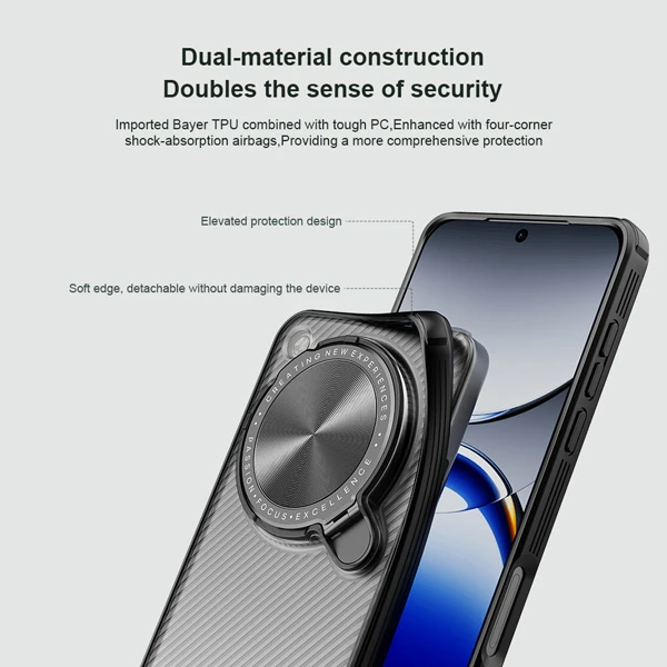 خرید گارد نیمه شفاف کمرا استند Oppo Find X8 Ultra مارک نیلکین مدل Camshield Prop Clear