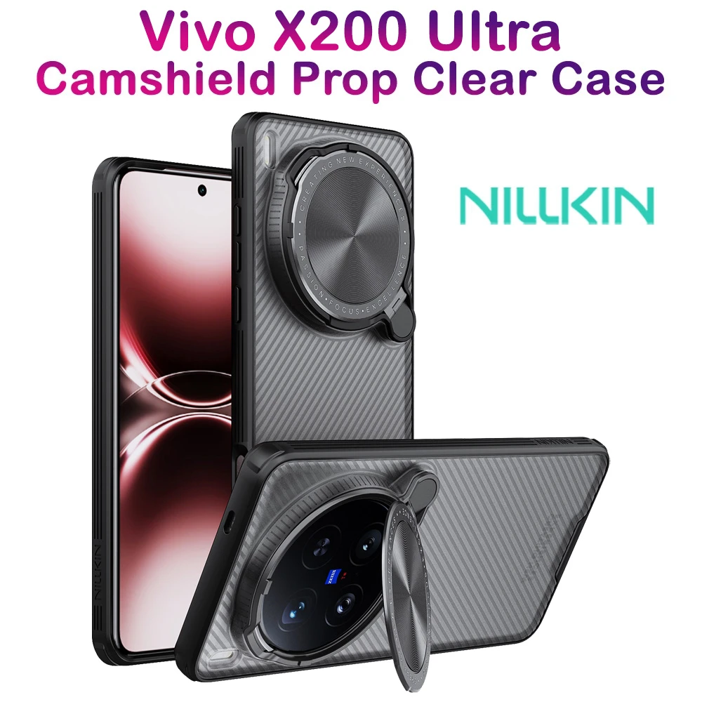 خرید گارد نیمه شفاف کمرا استند Vivo X200 Ultra مارک نیلکین مدل Camshield Prop Clear