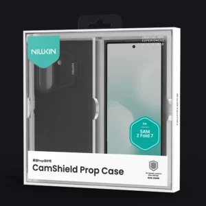 گارد کمرا استند شفاف Samsung Galaxy Z Fold 7 مارک نیلکین مدل Camshield Prop