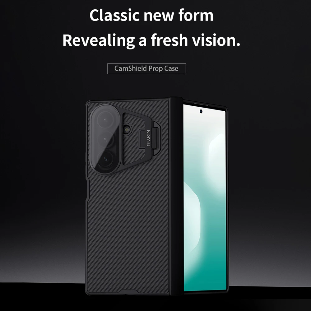 خرید گارد کمرا استند شفاف Samsung Galaxy Z Fold 7 مارک نیلکین مدل Camshield Prop