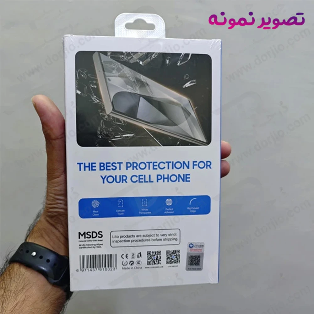 خرید گلس شیشه ای 3D Full گوشی Samsung Galaxy S22 Ultra مارک LITO
