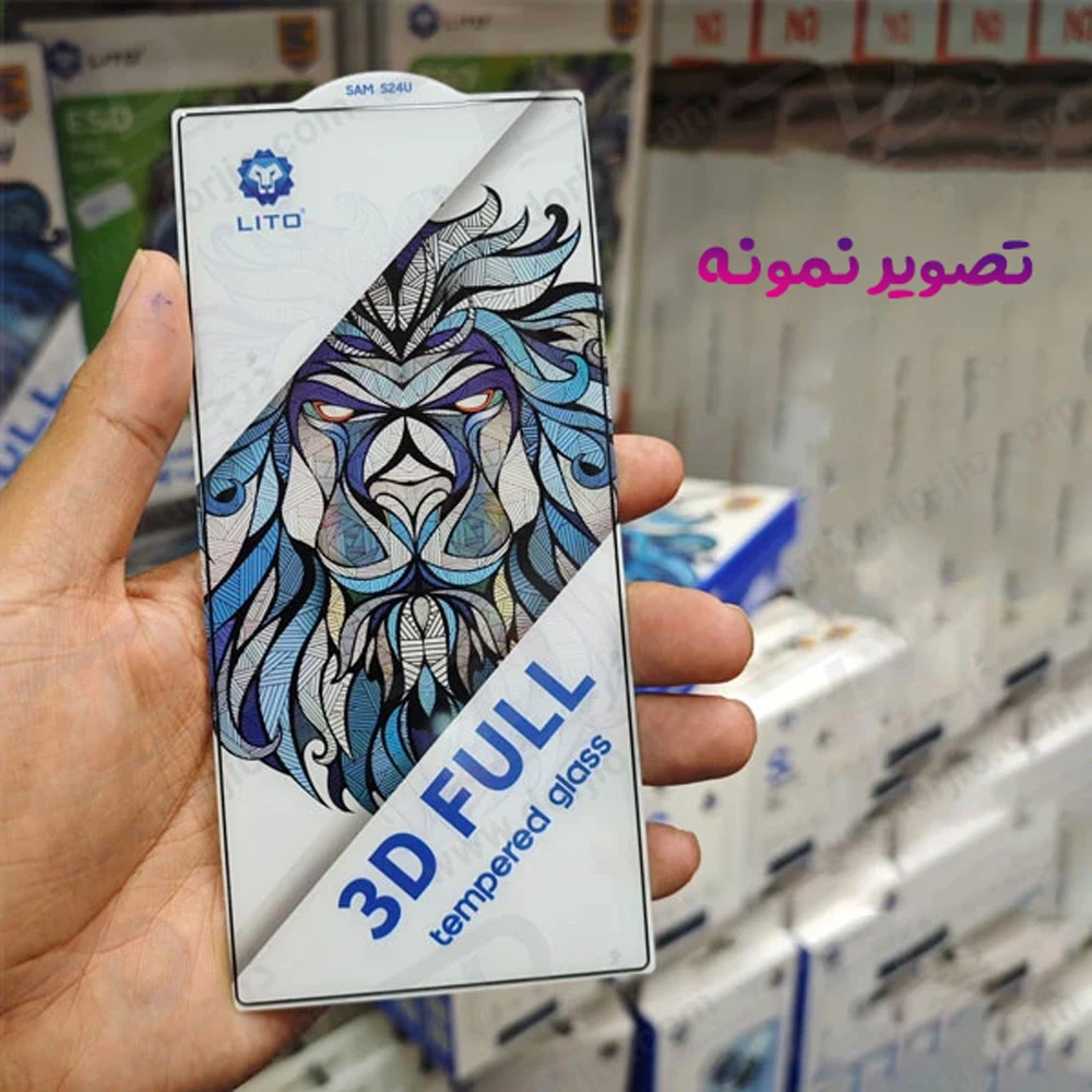 خرید گلس شیشه ای 3D Full گوشی Samsung Galaxy S22 Ultra مارک LITO