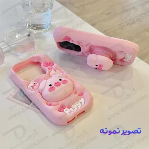 قاب سیلیکونی Galaxy A55 طرح برجسته پاپ سوکت دار Piggy
