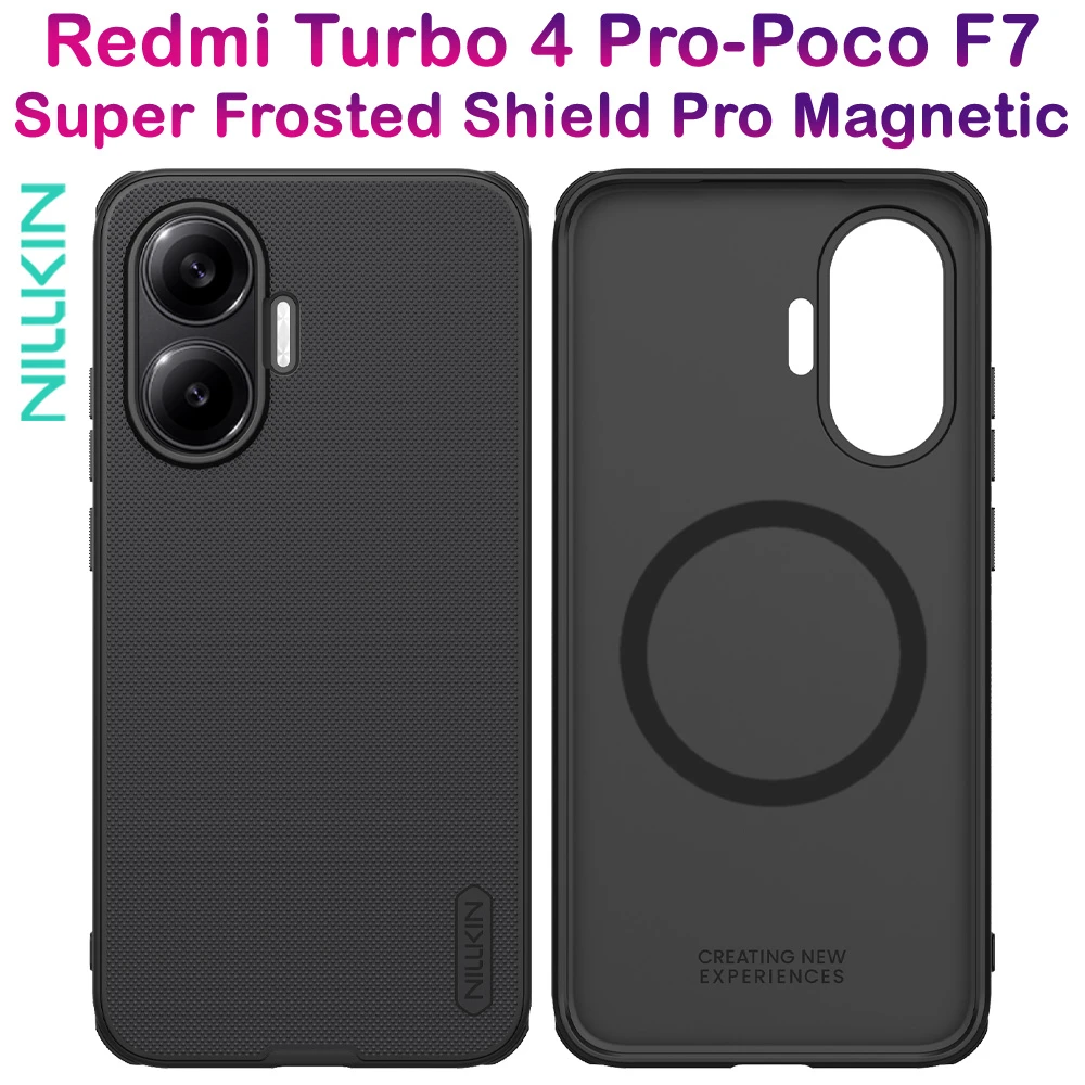 خرید قاب ضد ضربه مگنتی Xiaomi Poco F7 مارک نیلکین مدل Super Frosted Shield Pro Magnetic