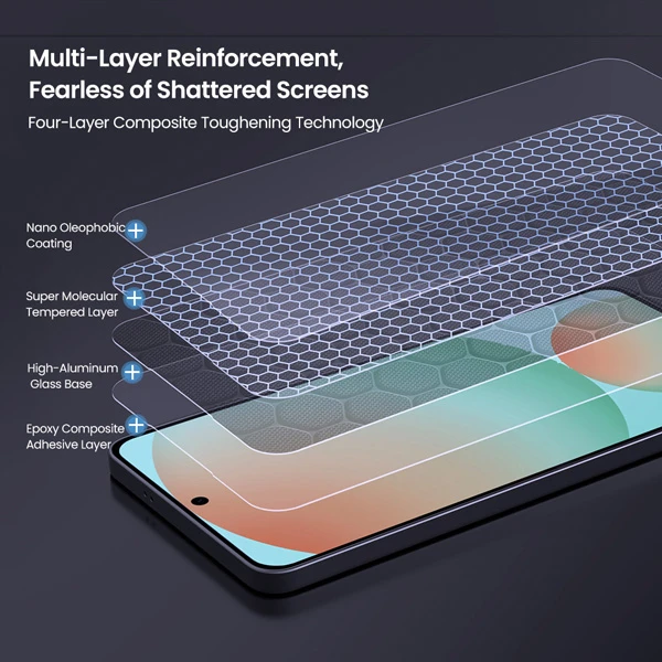 خرید گلس شیشه ای با ابزار نصب Samsung Galaxy S25 Edge مارک نیلکین مدل H+Pro