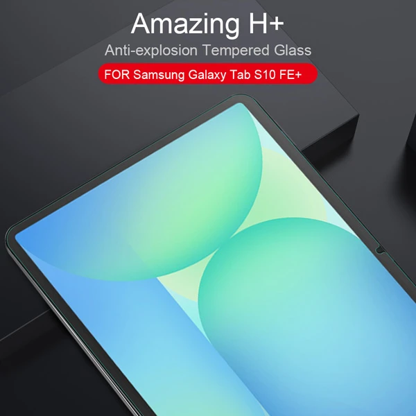 خرید گلس شیشه ای نیلکین Samsung Galaxy Tab S10 FE Plus مارک نیلکین مدل H+ Anti-explosion